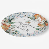 トスカーナイタリアンタイル赤ちゃんシャワーテーブルデコール ペーパープレート (アングル)