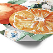 トスカーナイタリアンタイル赤ちゃんシャワー歓迎サイン ポスター (角)