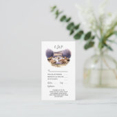 トスカーナイタリアンラベンダーの田舎シック アドバイスカード (スタンド正面)