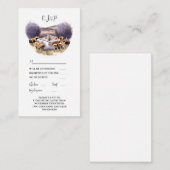 トスカーナイタリアンラベンダーの田舎シック アドバイスカード (正面/裏面)