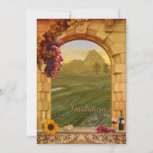 トスカーナイタリアンヴィネヤード秋の結婚式招待状 招待状 (正面)