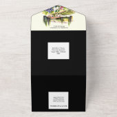 トスカーナイタリアンートスカーンヴィラウォーターカラーワイナリー オールインワン招待状 (外側)