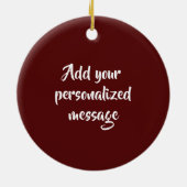 トスカーナイタリアン州モンテプルシアノのワインショップ セラミックオーナメント (裏面)