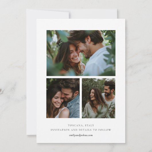 トスカーナイタリアン横結婚景 セーブザデート (裏面)