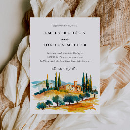 トスカーナイタリアン横結婚景 招待状