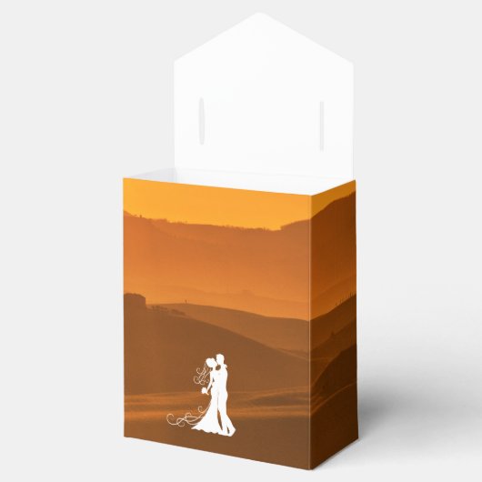 トスカーナイタリア結婚式の引き出物サンキューユー フェイバーボックス (オープン)