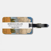 トスカーナイトイプレスの田舎の木 ラゲッジタグ (裏面横)