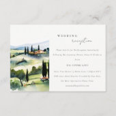 トスカーナエレガントイタリア景観結婚披露宴 エンクロージャーカード (正面)