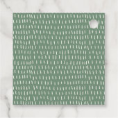 トスカーナエレガントイタリア水彩風景結婚ズ フェイバータグ (裏面)