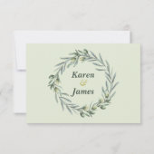 トスカーナオリーブガーデンリハーサルディナー招待状 招待状 (裏面)