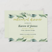 トスカーナオリーブガーデンリハーサルディナー招待状 招待状 (正面/裏面)