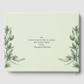 トスカーナオリーブガーデン ゲストブック (裏面)