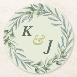 トスカーナオリーブガーデン ラウンドペーパーコースター