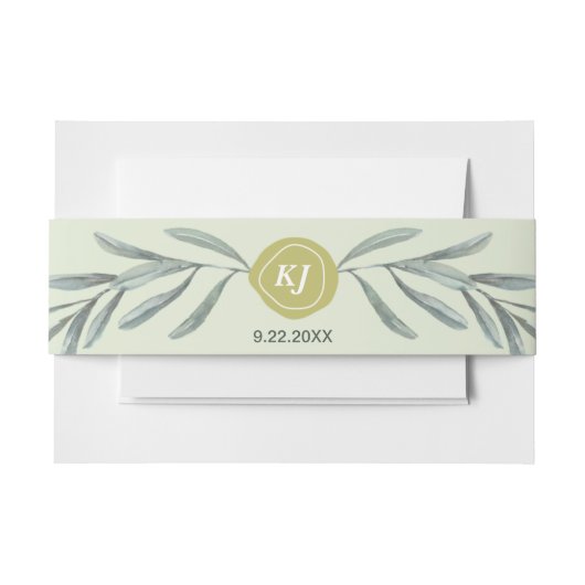 トスカーナオリーブガーデン 招待状ベリーバンド (正面例)