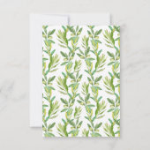 トスカーナオリーブリース日付を保存 案内状 (裏面)