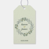 トスカーナオリーブ庭園の結婚式サンキュー ギフトタグ (裏面)