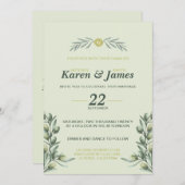 トスカーナオリーブ庭園の結婚式招待状 招待状 (正面/裏面)