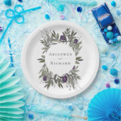 トスカーナオリーブ植物学リース ペーパープレート (パーティー)