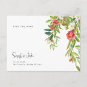 トスカーナカラフルとシンプルの結婚式の日付を保存 ポストカード (正面)