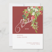 トスカーナカラフルのブライダルシャワーへの招待 招待状 (正面)