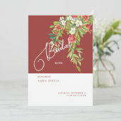 トスカーナカラフルのブライダルシャワーへの招待 招待状 (スタンド正面)