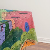 トスカーナカラフルの家 テーブルクロス (インサイチュ)