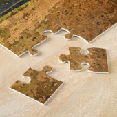 トスカーナカラフルヒルズ風景景観水色 ジグソーパズル (側面)