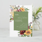 トスカーナカラフルンフラワーズブライダルシャワー 招待状 (スタンド正面)