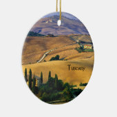トスカーナカントリーサイドトスカーナイタリアセラミックオーナメント セラミックオーナメント (右)