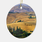 トスカーナカントリーサイドトスカーナイタリアセラミックオーナメント セラミックオーナメント (左)