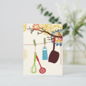 トスカーナキッチン – フローラの器具。 ポストカード (スタンド正面)