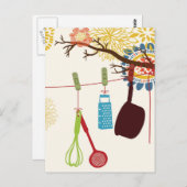 トスカーナキッチン – フローラの器具。 ポストカード (正面/裏面)