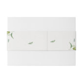 トスカーナスタイリッシュの水カラーオリーブ葉ブランチ 招待状ベリーバンド (裏面例)