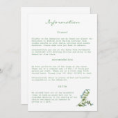 トスカーナスタイル情報カード 招待状 (正面/裏面)