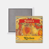 トスカーナパーソナライズされたキッチンマグネット マグネット (正面/裏面)