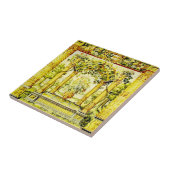 トスカーナビューグレープアンドつる植物 タイル (側面)