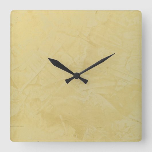 トスカーナフェイクサンフィニッシュスクウェア スクエア壁時計 (正面)