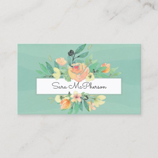 トスカーナフローラブーケコンサルタント 名刺 (正面)