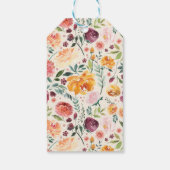 トスカーナフローラ開花水彩結婚の ギフトタグ (裏面)