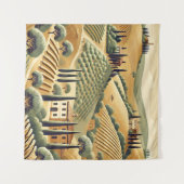 トスカーナプリントウォールタペストリー タペストリー (正面(横))