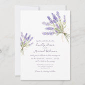 トスカーナラベンダーフローラ結婚式招待状 招待状 (正面)
