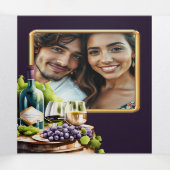 トスカーナワイナリーオールインワン結婚式招待状写真 三つ折り招待状 (内部中)