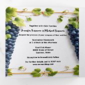 トスカーナワイナリーオールインワン結婚式招待状写真 三つ折り招待状 (内部最初)