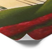 トスカーナヴィラズアンドポピープリント ポスター (角)