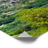 トスカーナ伝統的の典型的な村 – イタリア ポスター (角)