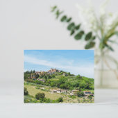 トスカーナ伝統的の典型的な村 – イタリア ポストカード (スタンド正面)