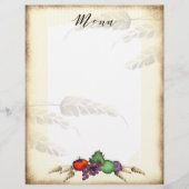 トスカーナ収穫食品の小麦のメニューのレターヘッド (正面)