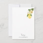 トスカーナ地中海のレモンシャワ空白のーありがとう サンキューカード (正面)