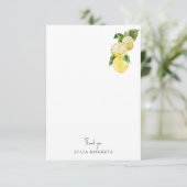 トスカーナ地中海のレモンシャワ空白のーありがとう サンキューカード (スタンド正面)