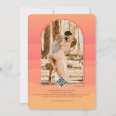 トスカーナ地方サンセットヒノキ結婚の木 招待状 (裏面)